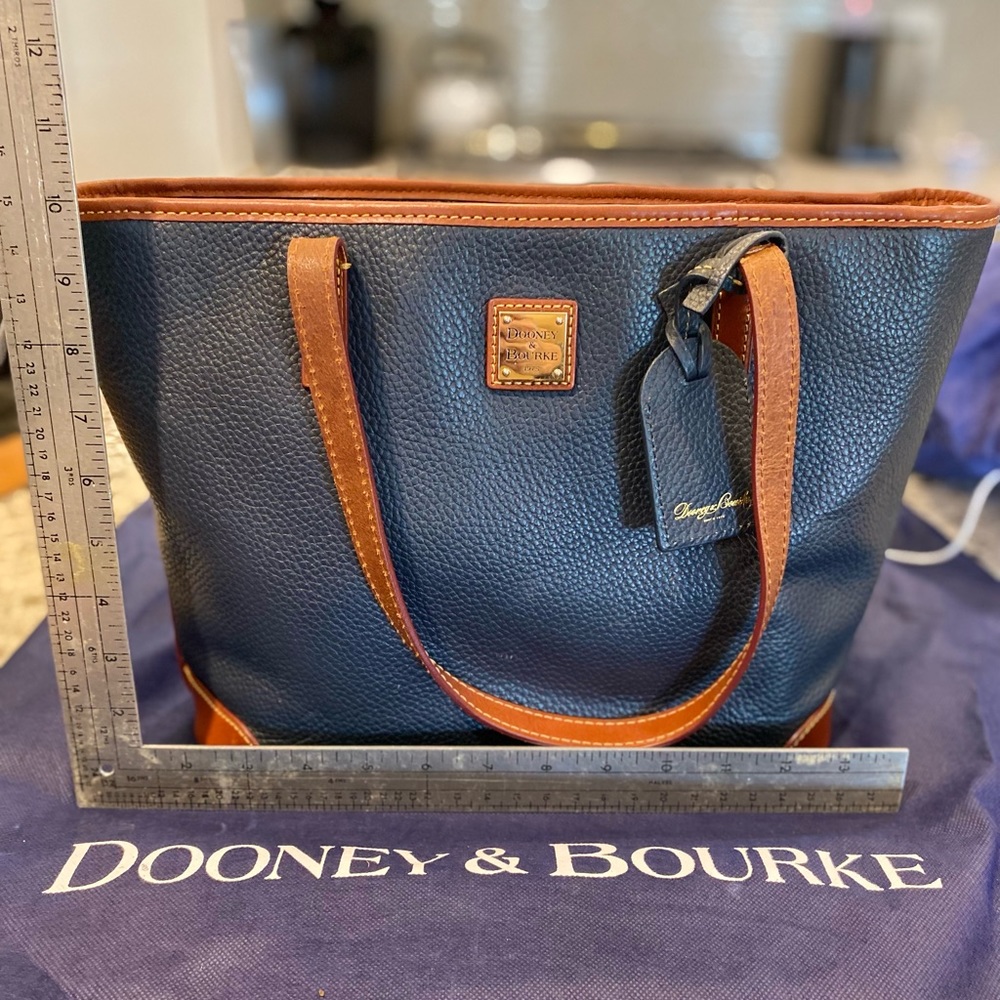 New Dooney and Bourke bag, pebble leather black and tan.